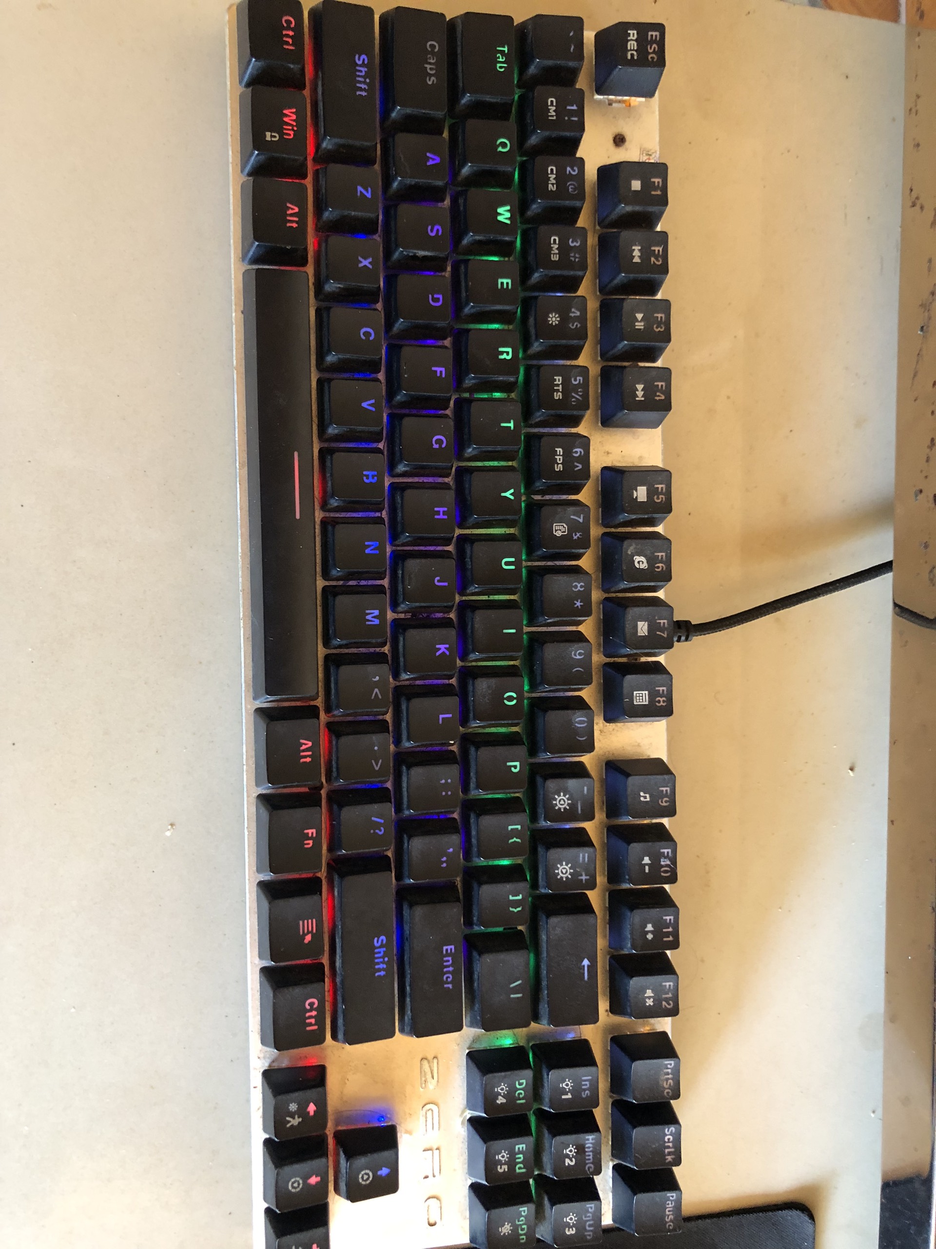 Bàn Phím Cơ Zero E-Sports Gaming Gear Led