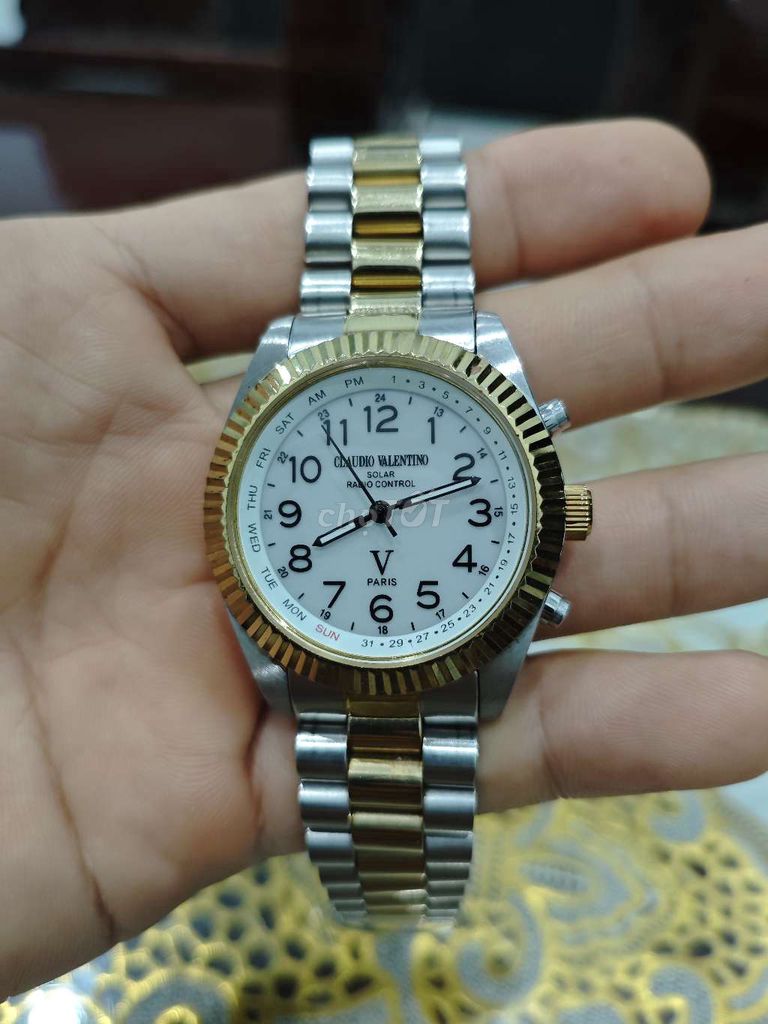 Đồng hồ solar CLAUDIO VALENTINO - sale off