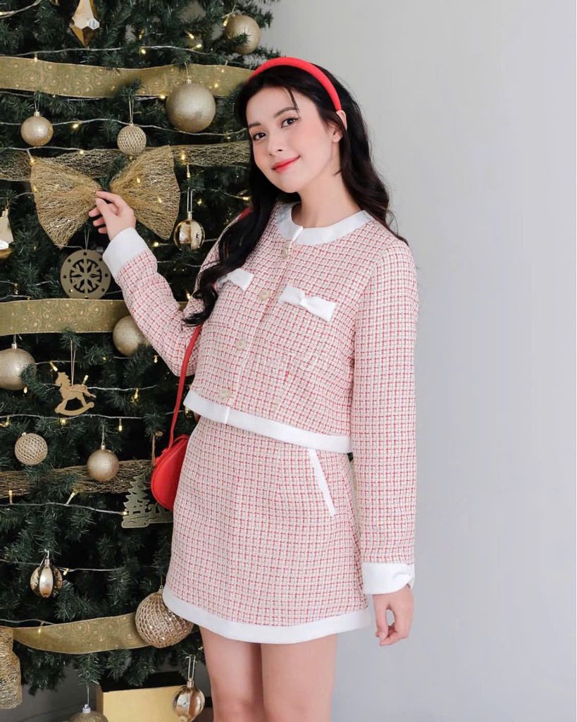 [THECIU] áo khoác tweed tiểu thơ - còn mới