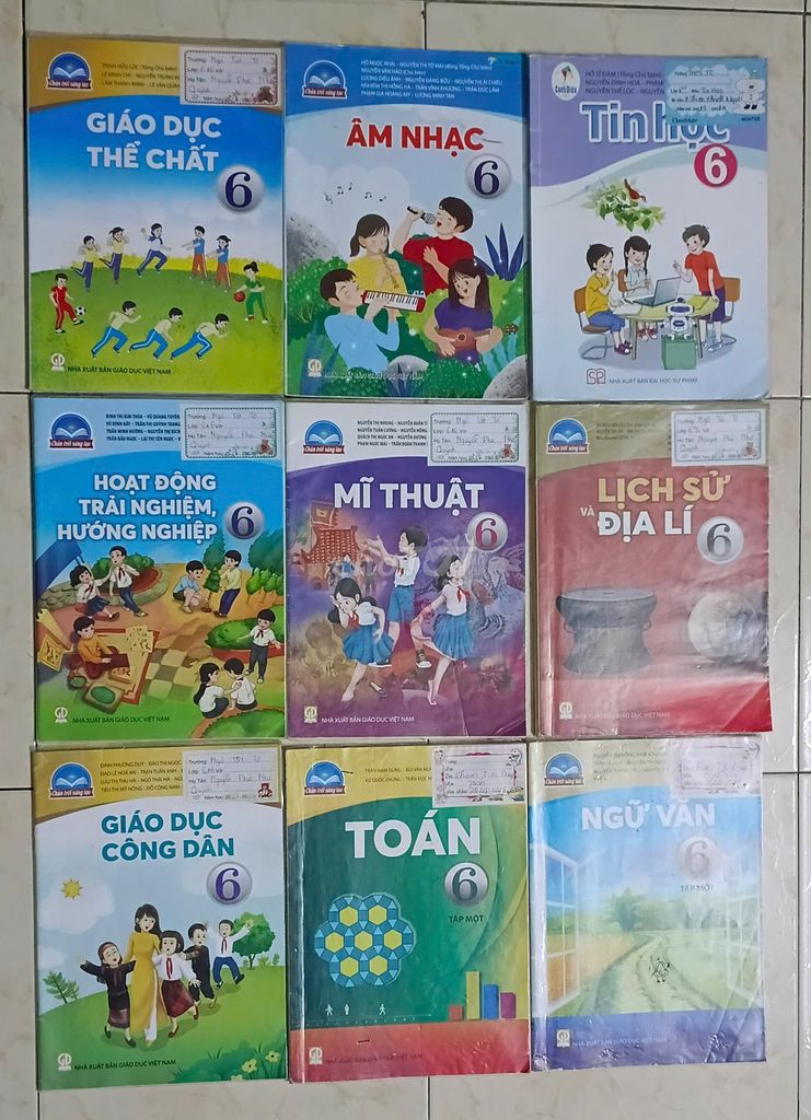 9 Quyển Sách Giáo Khoa Lớp 6; (Chân Trời Sáng Tạo)