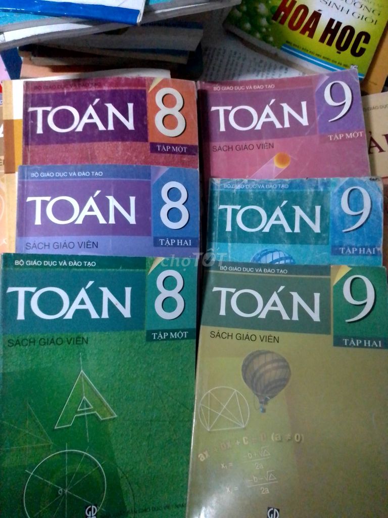 Sách toán giáo khoa cũ lớp8-9 (có sách giáo viên)